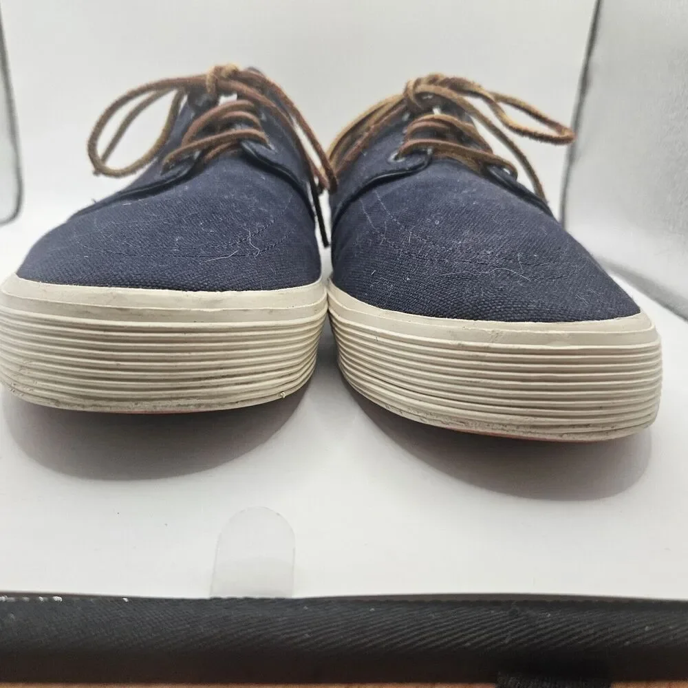POLO PALPH LAUREN MENS CANVAS‎ FAXON LOW SNEAKER DENIM NAVY SIZE 12D